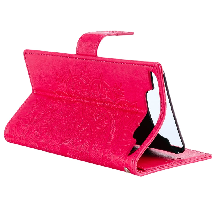 For Samsung Galaxy A80 / A90 Totem Flower Embossed Horizontal Flip TPU + PU Leather Case with Holder & Card Slots & Wallet