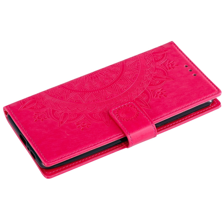 For Samsung Galaxy A80 / A90 Totem Flower Embossed Horizontal Flip TPU + PU Leather Case with Holder & Card Slots & Wallet