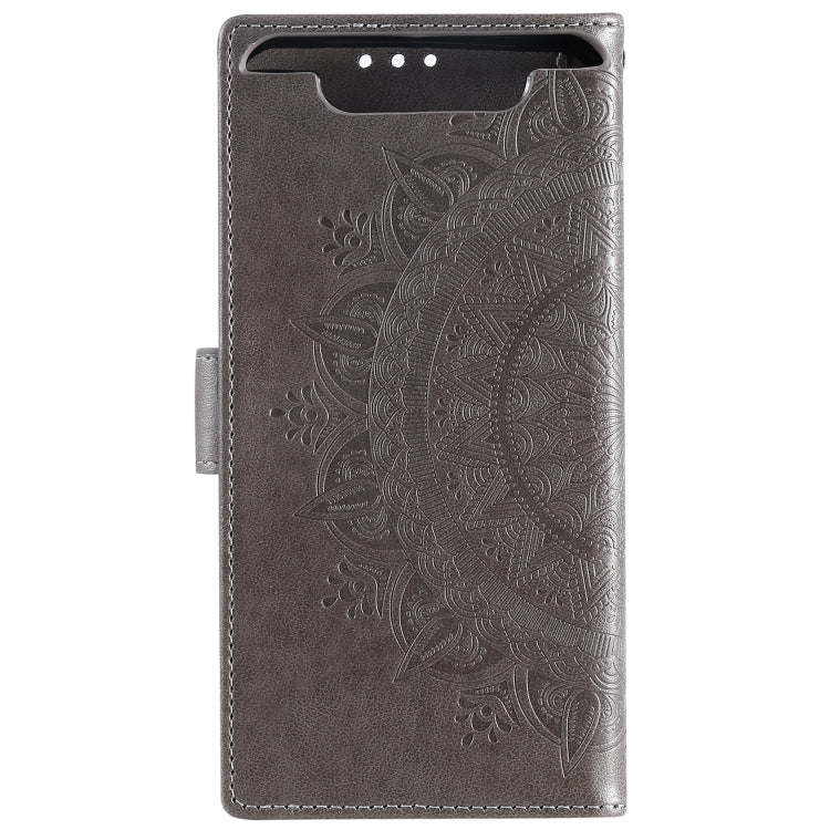 For Samsung Galaxy A80 / A90 Totem Flower Embossed Horizontal Flip TPU + PU Leather Case with Holder & Card Slots & Wallet