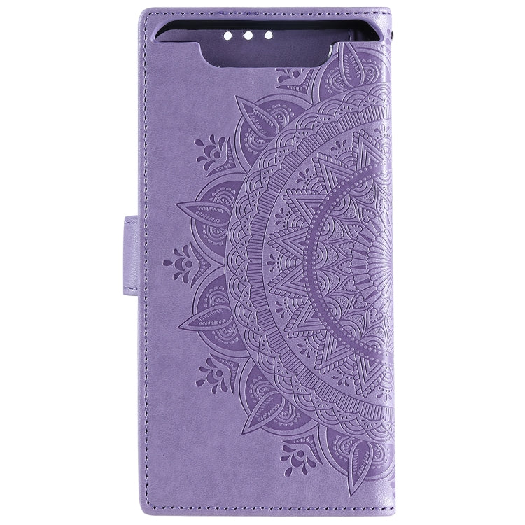 For Samsung Galaxy A80 / A90 Totem Flower Embossed Horizontal Flip TPU + PU Leather Case with Holder & Card Slots & Wallet