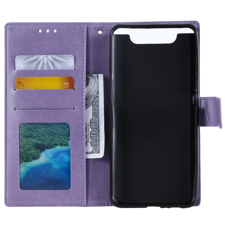 For Samsung Galaxy A80 / A90 Totem Flower Embossed Horizontal Flip TPU + PU Leather Case with Holder & Card Slots & Wallet
