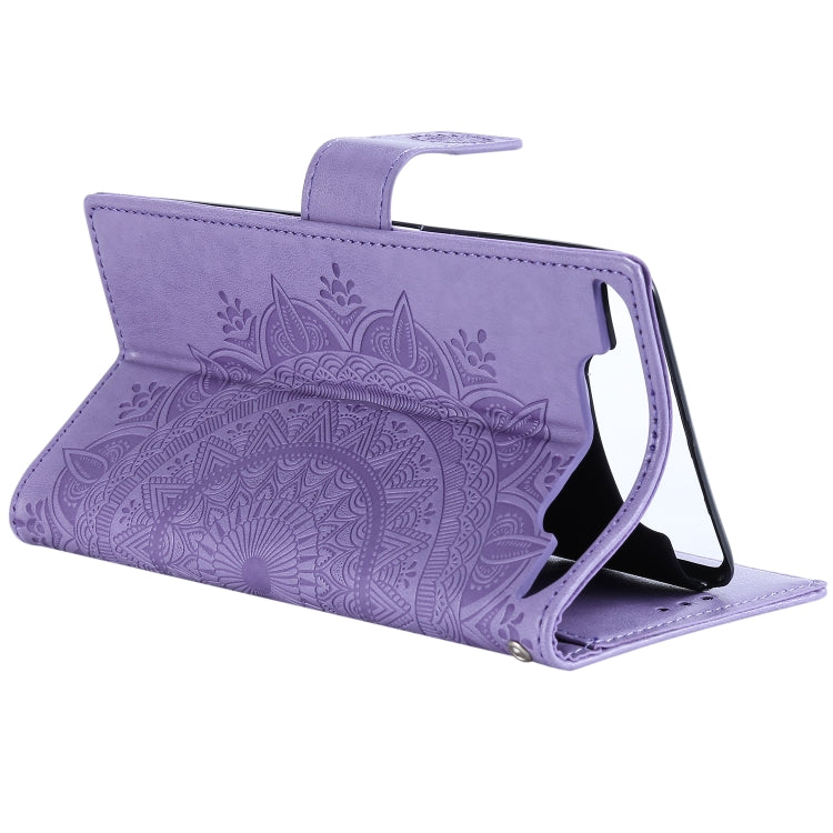 For Samsung Galaxy A80 / A90 Totem Flower Embossed Horizontal Flip TPU + PU Leather Case with Holder & Card Slots & Wallet