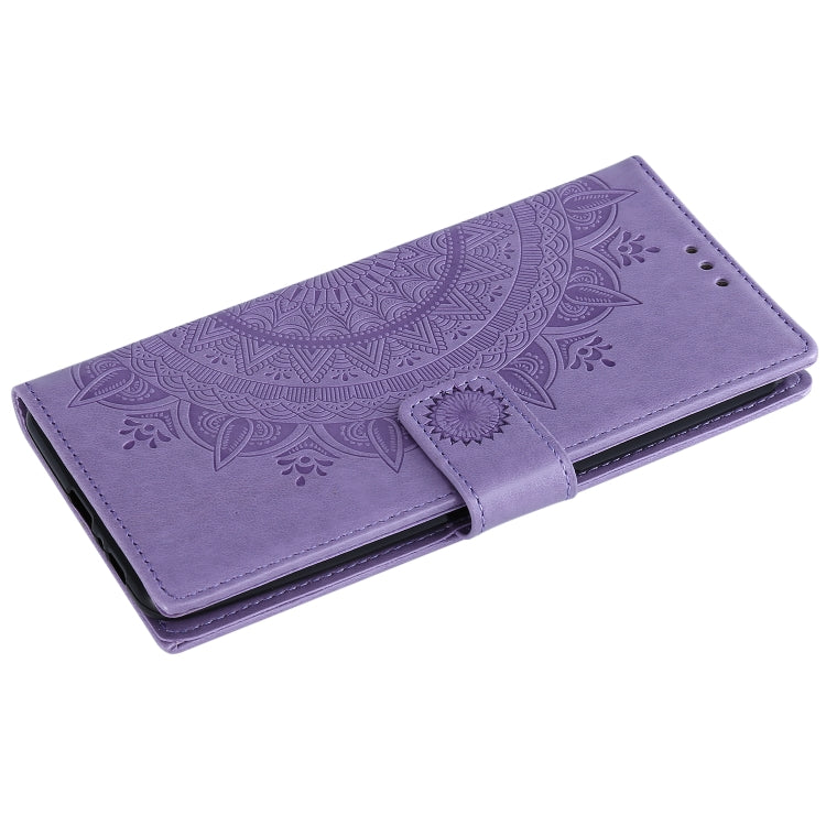 For Samsung Galaxy A80 / A90 Totem Flower Embossed Horizontal Flip TPU + PU Leather Case with Holder & Card Slots & Wallet