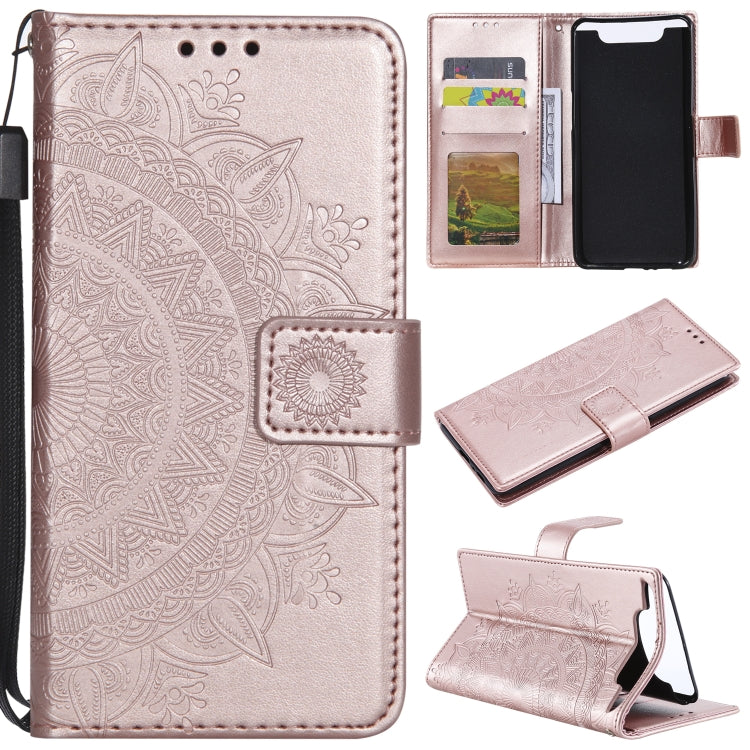 For Samsung Galaxy A80 / A90 Totem Flower Embossed Horizontal Flip TPU + PU Leather Case with Holder & Card Slots & Wallet