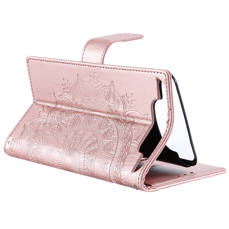 For Samsung Galaxy A80 / A90 Totem Flower Embossed Horizontal Flip TPU + PU Leather Case with Holder & Card Slots & Wallet