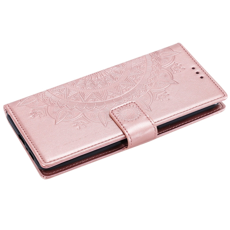 For Samsung Galaxy A80 / A90 Totem Flower Embossed Horizontal Flip TPU + PU Leather Case with Holder & Card Slots & Wallet