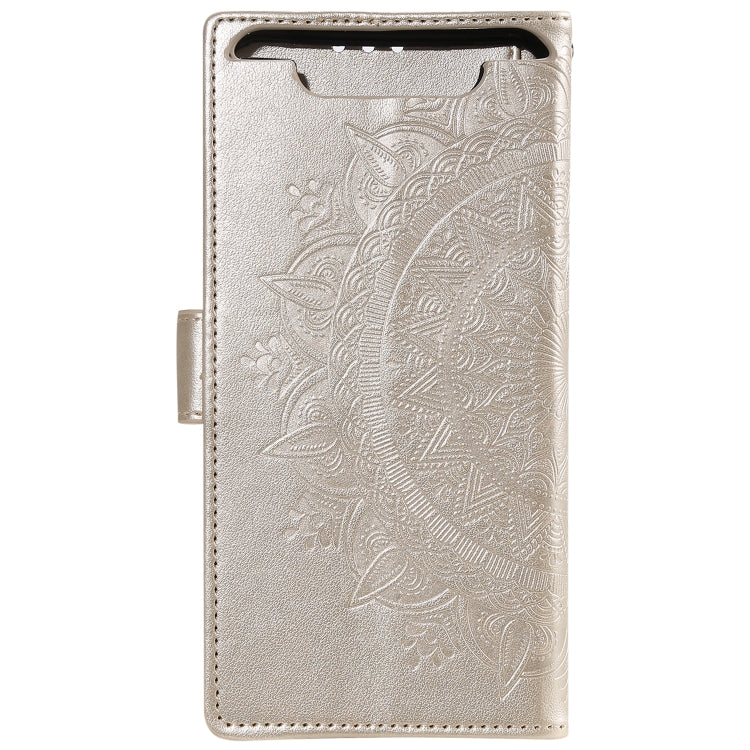 For Samsung Galaxy A80 / A90 Totem Flower Embossed Horizontal Flip TPU + PU Leather Case with Holder & Card Slots & Wallet