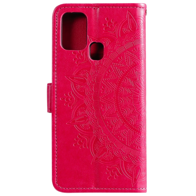 For Samsung Galaxy M21 Totem Flower Embossed Horizontal Flip TPU + PU Leather Case with Holder & Card Slots & Wallet