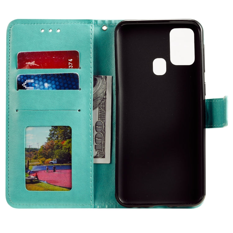 For Samsung Galaxy M31 Totem Flower Embossed Horizontal Flip TPU + PU Leather Case with Holder & Card Slots & Wallet