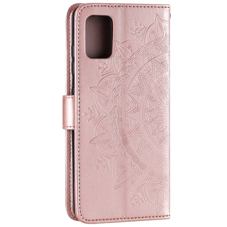 For Samsung Galaxy A51 Totem Flower Embossed Horizontal Flip TPU + PU Leather Case with Holder & Card Slots & Wallet