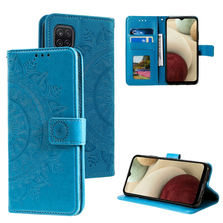 For Samsung Galaxy A42 5G Totem Flower Embossed Horizontal Flip TPU + PU Leather Case with Holder & Card Slots & Wallet