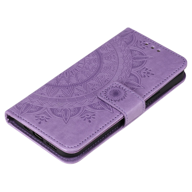 For Samsung Galaxy A42 5G Totem Flower Embossed Horizontal Flip TPU + PU Leather Case with Holder & Card Slots & Wallet