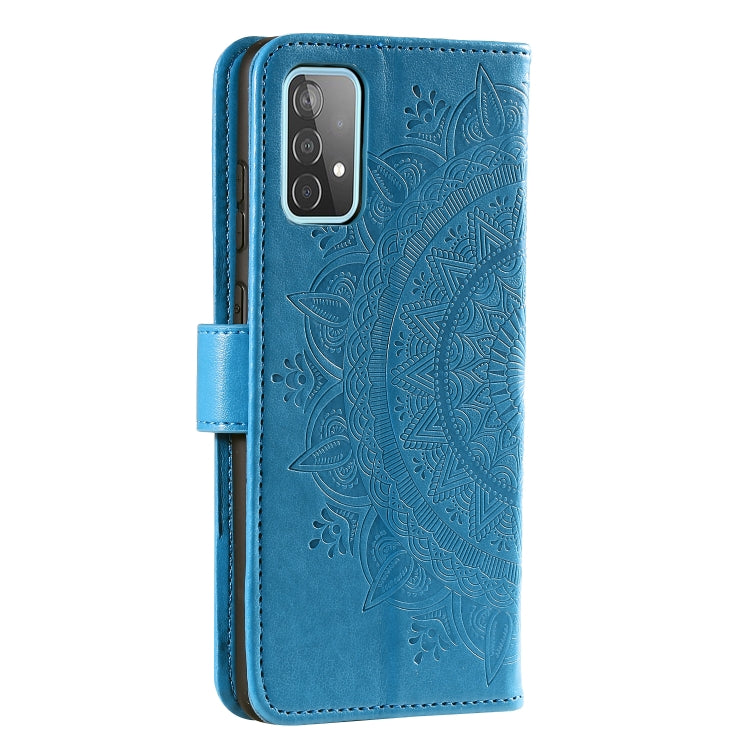 For Samsung Galaxy A52 5G / 4G Totem Flower Embossed Horizontal Flip TPU + PU Leather Case with Holder & Card Slots & Wallet