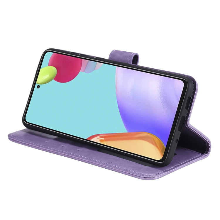 For Samsung Galaxy A52 5G / 4G Totem Flower Embossed Horizontal Flip TPU + PU Leather Case with Holder & Card Slots & Wallet