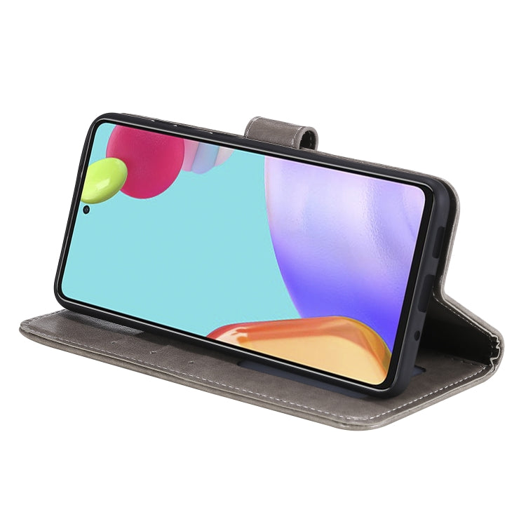 For Samsung Galaxy A52 5G / 4G Totem Flower Embossed Horizontal Flip TPU + PU Leather Case with Holder & Card Slots & Wallet