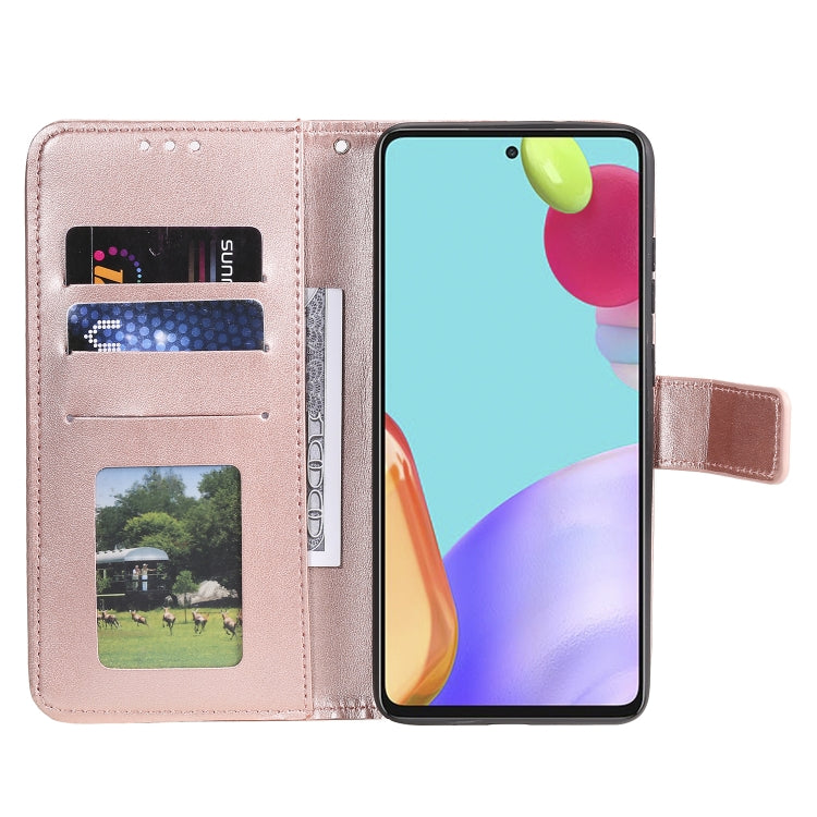 For Samsung Galaxy A52 5G / 4G Totem Flower Embossed Horizontal Flip TPU + PU Leather Case with Holder & Card Slots & Wallet