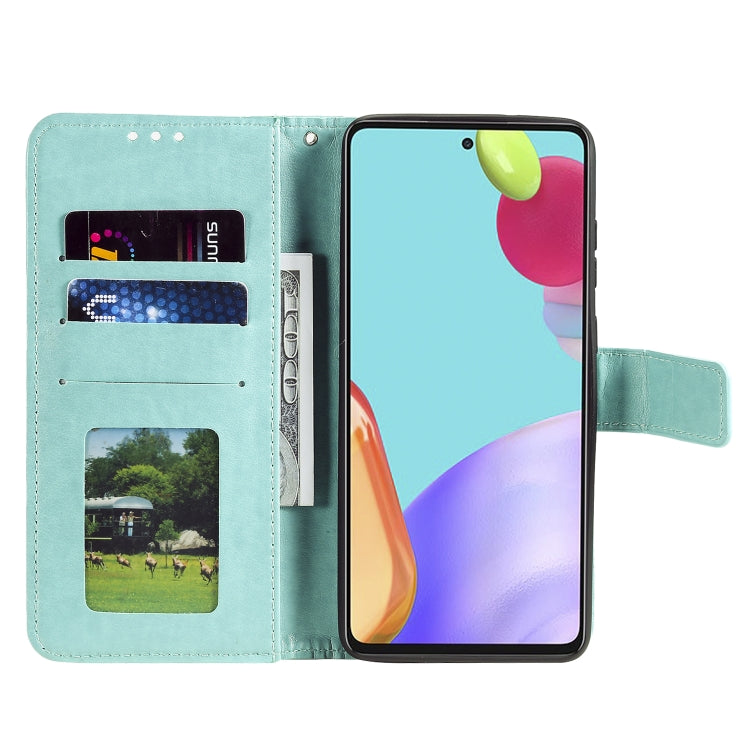 For Samsung Galaxy A72 5G / 4G Totem Flower Embossed Horizontal Flip TPU + PU Leather Case with Holder & Card Slots & Wallet