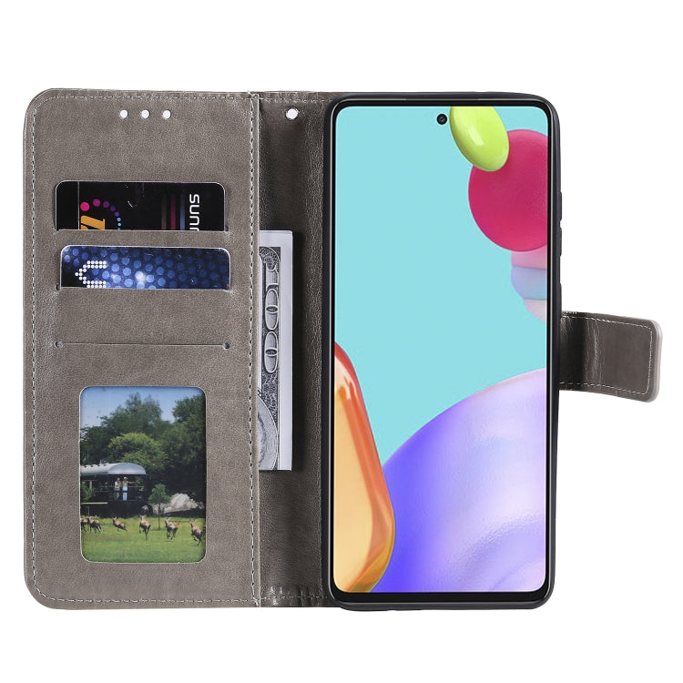 For Samsung Galaxy A72 5G / 4G Totem Flower Embossed Horizontal Flip TPU + PU Leather Case with Holder & Card Slots & Wallet