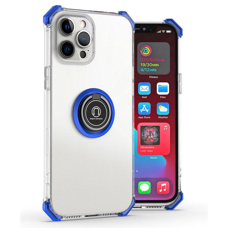 For iPhone 11 Hyun Shadow High-transparent Anti-fall TPU Protective Case with Ring Bracket