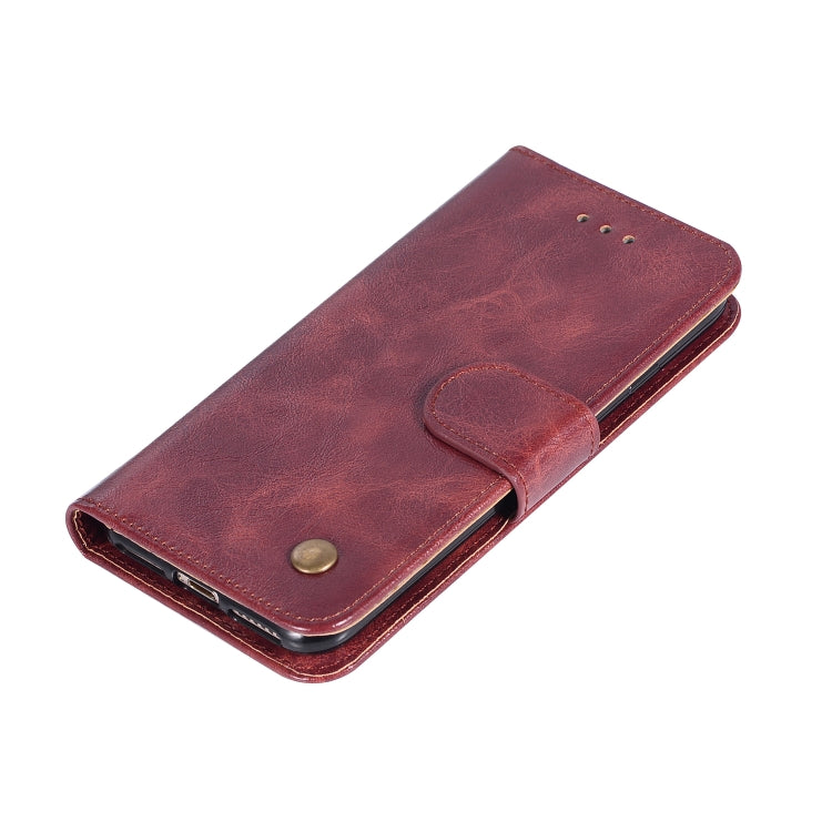 For iPhone 6 / 6s Retro Copper Buckle Crazy Horse Horizontal Flip PU Leather Case with Holder & Card Slots & Wallet & Lanyard