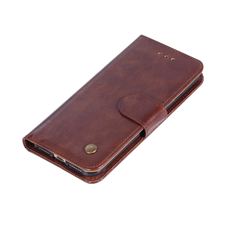 For iPhone 6 / 6s Retro Copper Buckle Crazy Horse Horizontal Flip PU Leather Case with Holder & Card Slots & Wallet & Lanyard