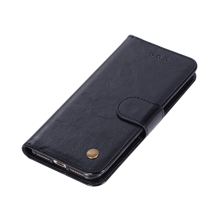 For iPhone 6 / 6s Retro Copper Buckle Crazy Horse Horizontal Flip PU Leather Case with Holder & Card Slots & Wallet & Lanyard