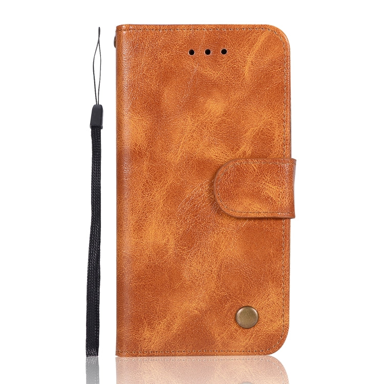 For iPhone 6 Plus / 6s Plus Retro Copper Buckle Crazy Horse Horizontal Flip PU Leather Case with Holder & Card Slots & Wallet & Lanyard