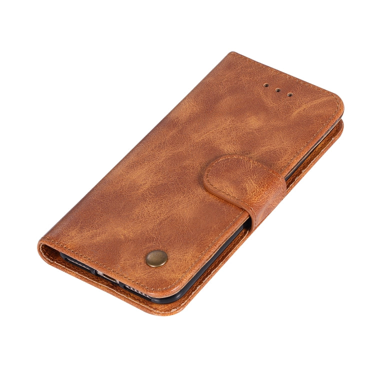 For iPhone 6 Plus / 6s Plus Retro Copper Buckle Crazy Horse Horizontal Flip PU Leather Case with Holder & Card Slots & Wallet & Lanyard