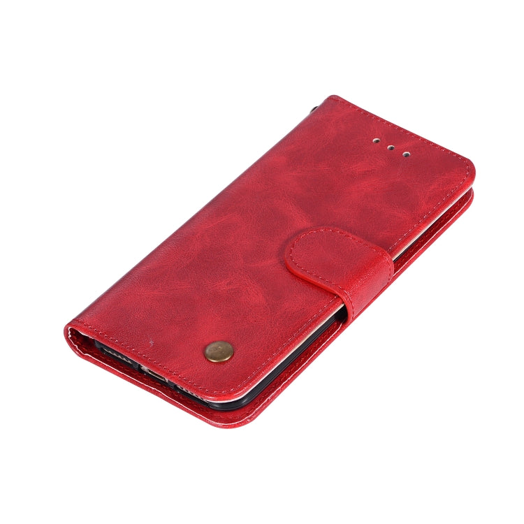 For iPhone 6 Plus / 6s Plus Retro Copper Buckle Crazy Horse Horizontal Flip PU Leather Case with Holder & Card Slots & Wallet & Lanyard