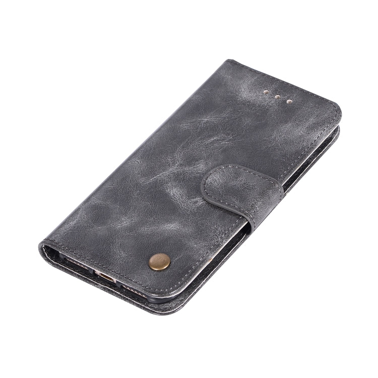 For iPhone 7 / 8 Retro Copper Buckle Crazy Horse Horizontal Flip PU Leather Case with Holder & Card Slots & Wallet & Lanyard