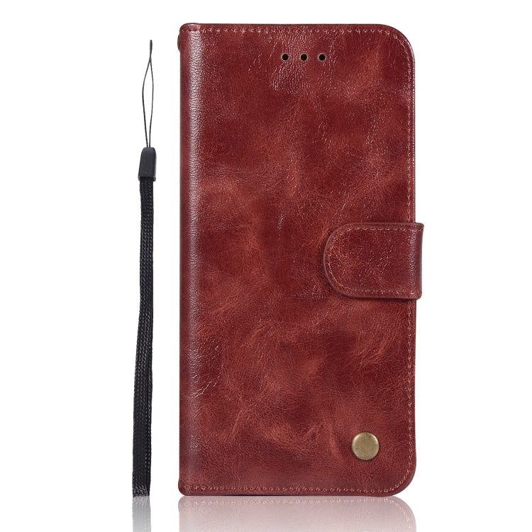 For iPhone 7 Plus / 8 Plus Retro Copper Buckle Crazy Horse Horizontal Flip PU Leather Case with Holder & Card Slots & Wallet & Lanyard