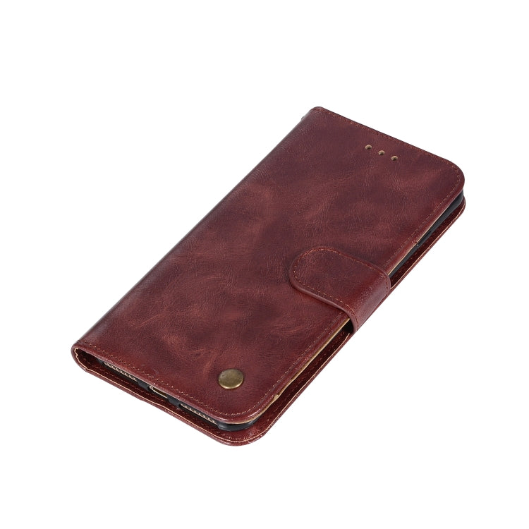 For iPhone 7 Plus / 8 Plus Retro Copper Buckle Crazy Horse Horizontal Flip PU Leather Case with Holder & Card Slots & Wallet & Lanyard