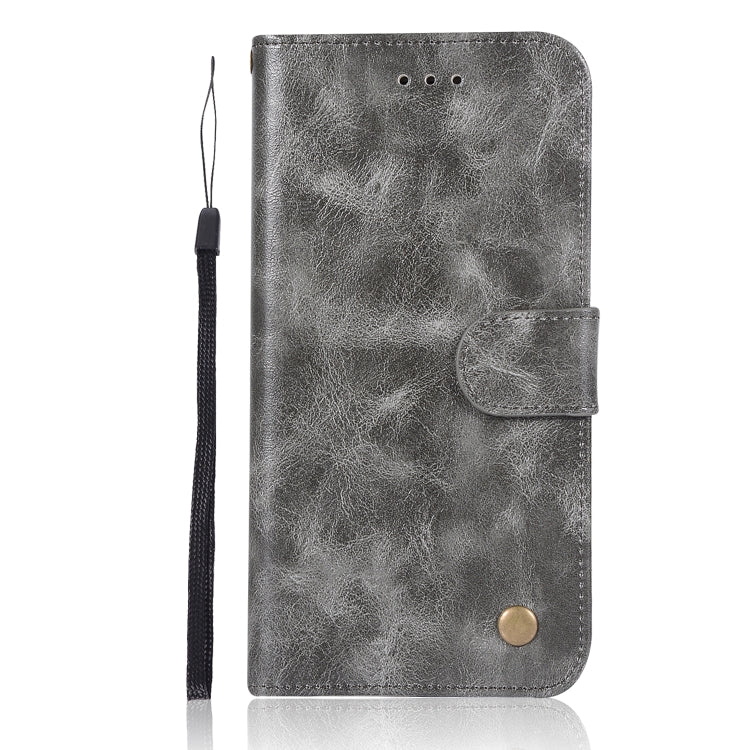 For iPhone 7 Plus / 8 Plus Retro Copper Buckle Crazy Horse Horizontal Flip PU Leather Case with Holder & Card Slots & Wallet & Lanyard