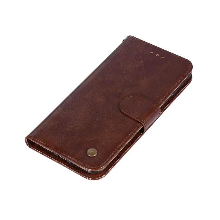 For iPhone 7 Plus / 8 Plus Retro Copper Buckle Crazy Horse Horizontal Flip PU Leather Case with Holder & Card Slots & Wallet & Lanyard