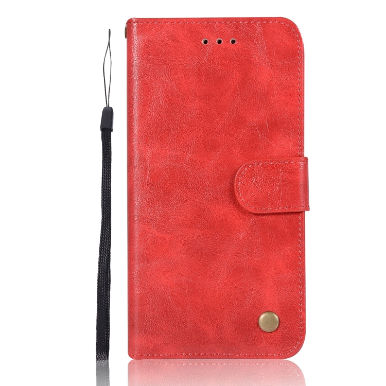 For iPhone 7 Plus / 8 Plus Retro Copper Buckle Crazy Horse Horizontal Flip PU Leather Case with Holder & Card Slots & Wallet & Lanyard