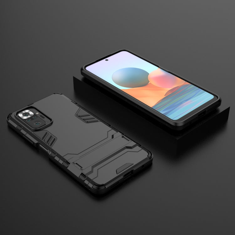 For Xiaomi Redmi Note 10 Pro Shockproof PC + TPU Protective Case with Hidden Holder