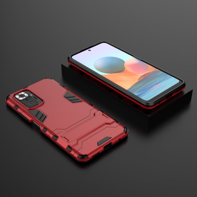 For Xiaomi Redmi Note 10 Pro Shockproof PC + TPU Protective Case with Hidden Holder