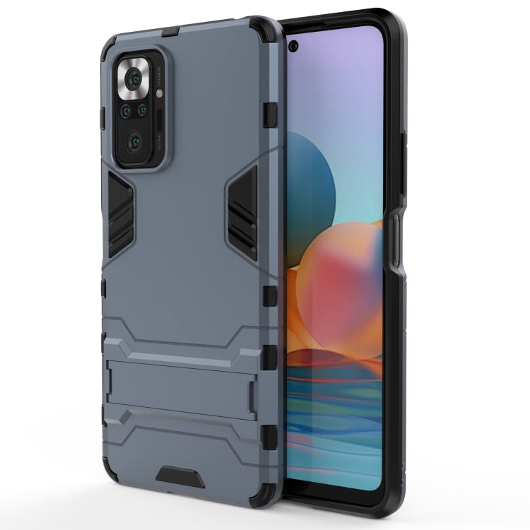 For Xiaomi Redmi Note 10 Pro Shockproof PC + TPU Protective Case with Hidden Holder