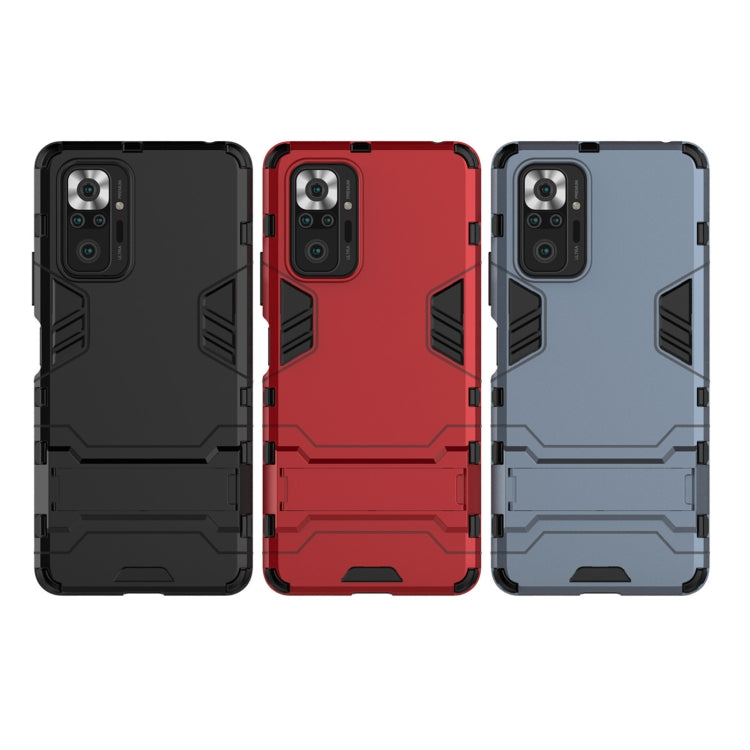 For Xiaomi Redmi Note 10 Pro Shockproof PC + TPU Protective Case with Hidden Holder