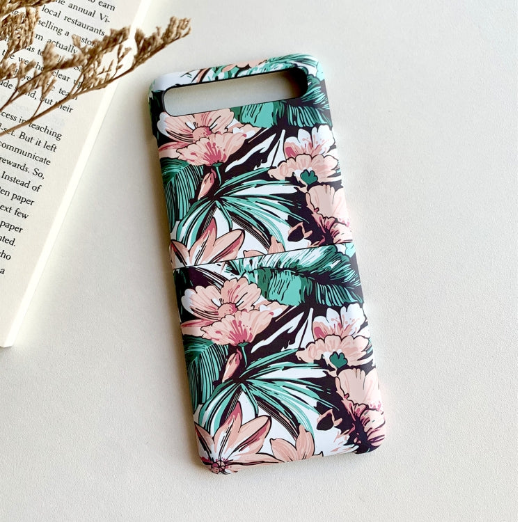 For Samsung Galaxy Z Flip 5G / 4G Floral Pattern Folding PC Protective Case