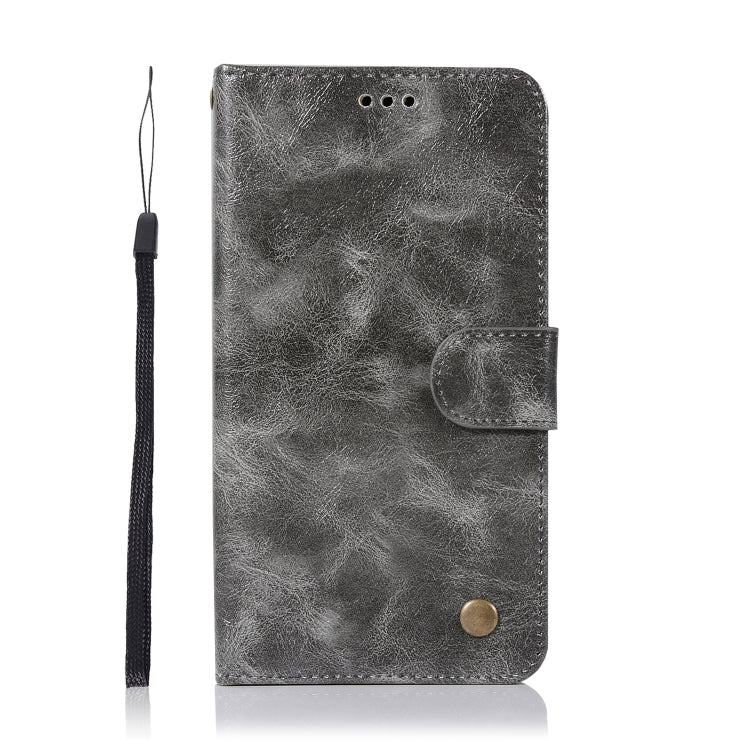 For Lenovo Vibe P1 Retro Copper Button Crazy Horse Horizontal Flip PU Leather Case with Holder & Card Slots & Wallet & Lanyard
