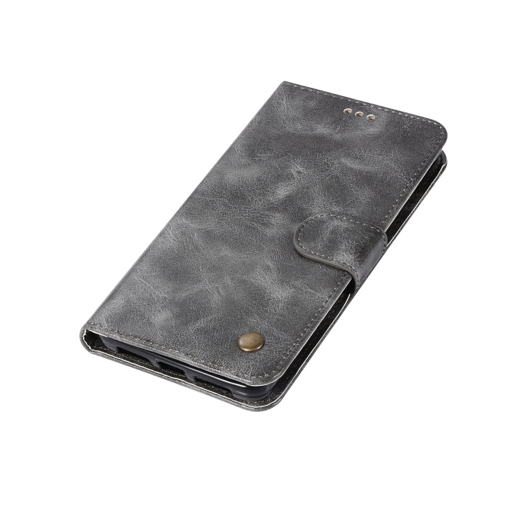 For Lenovo Vibe P1 Retro Copper Button Crazy Horse Horizontal Flip PU Leather Case with Holder & Card Slots & Wallet & Lanyard