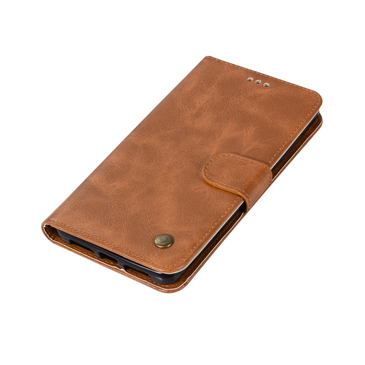 For Lenovo Vibe P1 Retro Copper Button Crazy Horse Horizontal Flip PU Leather Case with Holder & Card Slots & Wallet & Lanyard