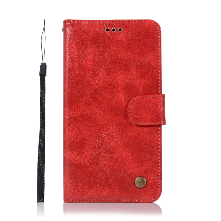 For Lenovo Vibe P1 Retro Copper Button Crazy Horse Horizontal Flip PU Leather Case with Holder & Card Slots & Wallet & Lanyard