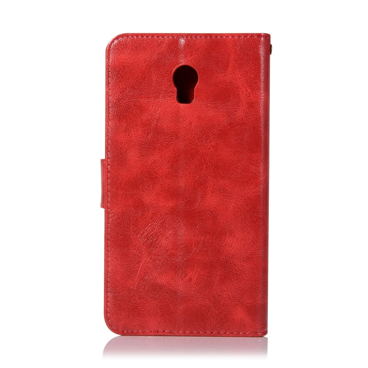 For Lenovo Vibe P1 Retro Copper Button Crazy Horse Horizontal Flip PU Leather Case with Holder & Card Slots & Wallet & Lanyard