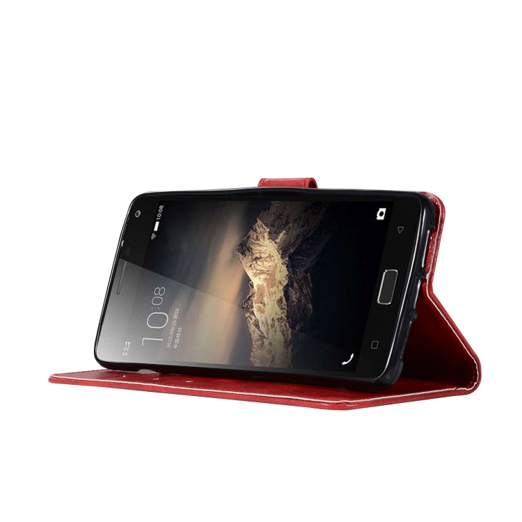 For Lenovo Vibe P1 Retro Copper Button Crazy Horse Horizontal Flip PU Leather Case with Holder & Card Slots & Wallet & Lanyard