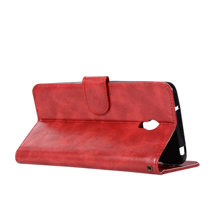 For Lenovo Vibe P1 Retro Copper Button Crazy Horse Horizontal Flip PU Leather Case with Holder & Card Slots & Wallet & Lanyard