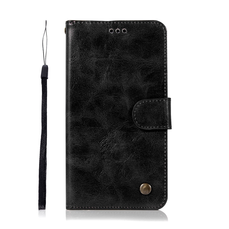 For Lenovo Vibe P1 Retro Copper Button Crazy Horse Horizontal Flip PU Leather Case with Holder & Card Slots & Wallet & Lanyard