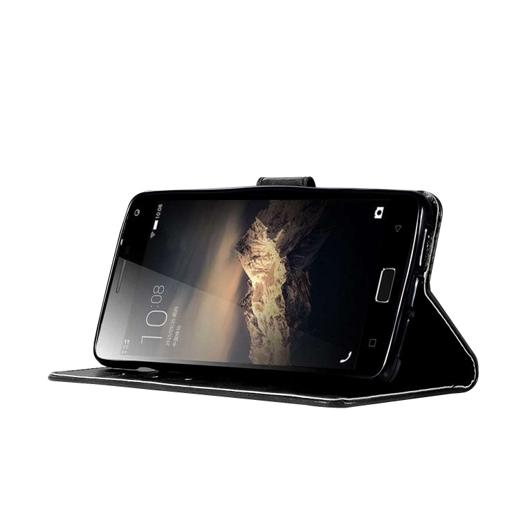 For Lenovo Vibe P1 Retro Copper Button Crazy Horse Horizontal Flip PU Leather Case with Holder & Card Slots & Wallet & Lanyard