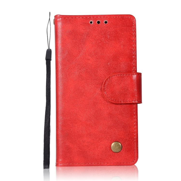 For Lenovo A2010 Retro Copper Button Crazy Horse Horizontal Flip PU Leather Case with Holder & Card Slots & Wallet & Lanyard